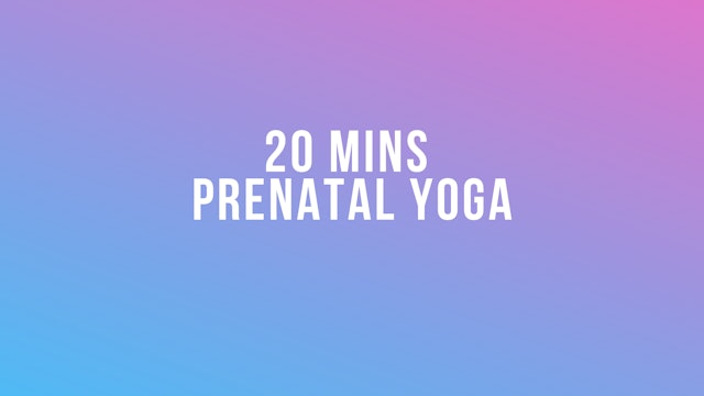 20 Mins Prenatal Yoga