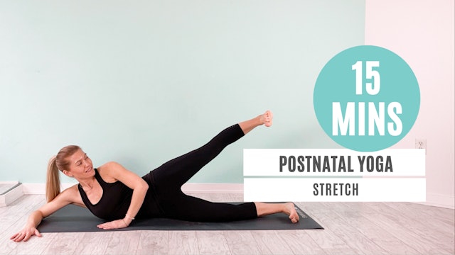 15 Minute Postnatal Yoga Stretch | Jamie 