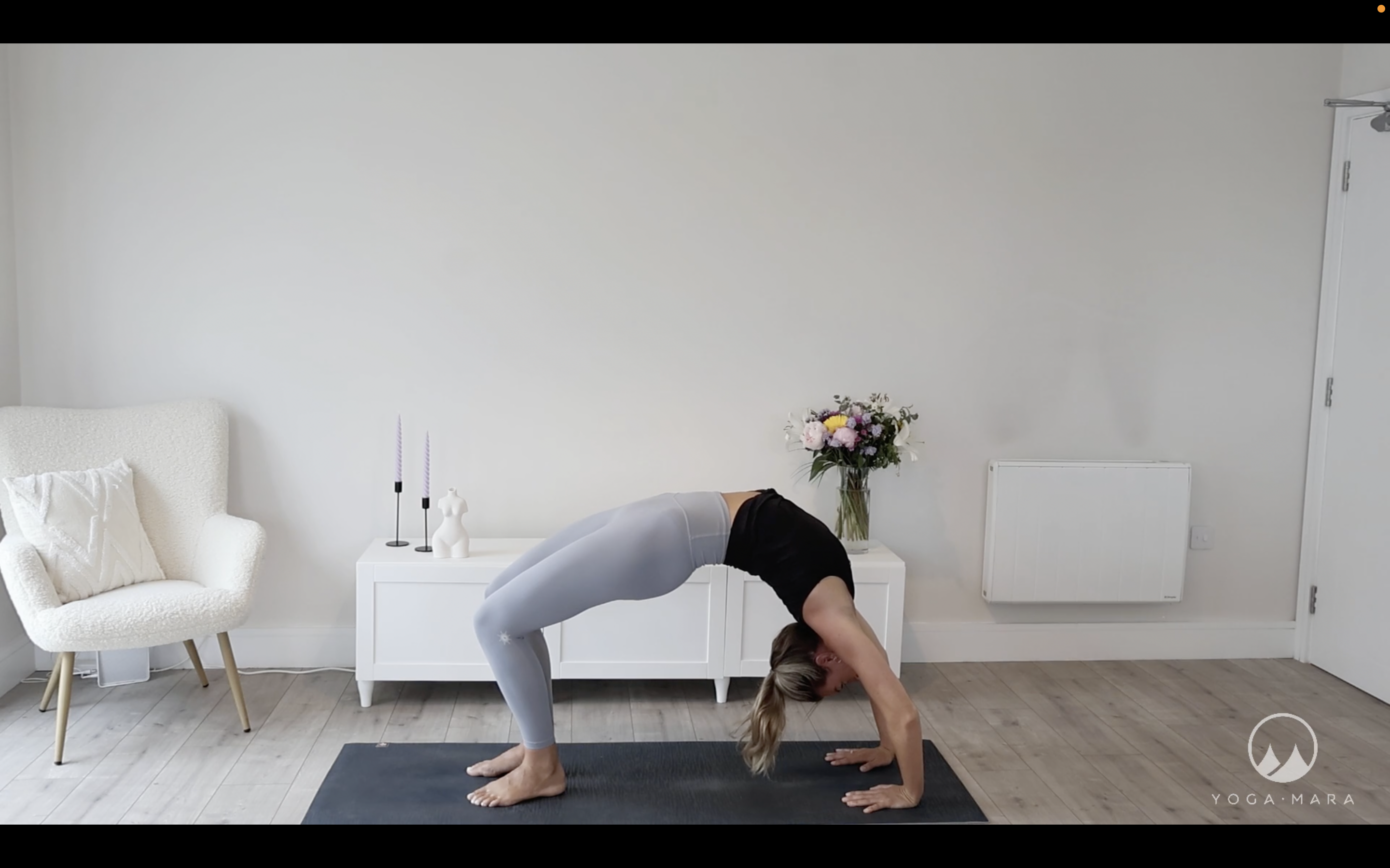 Building to Wheel Pose