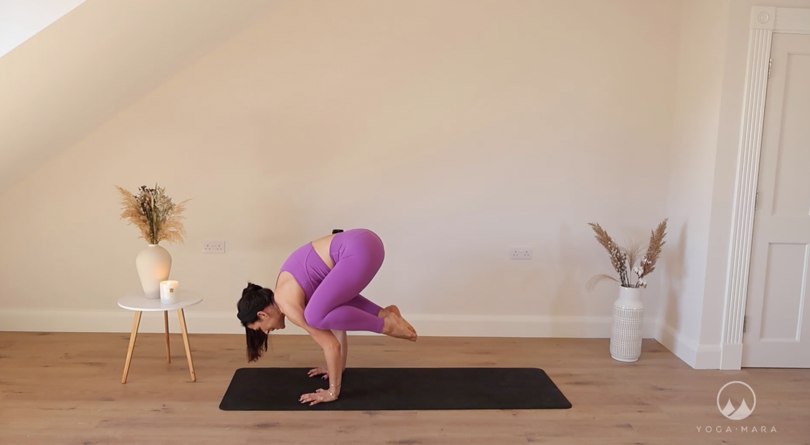 Building to a Crow Pose