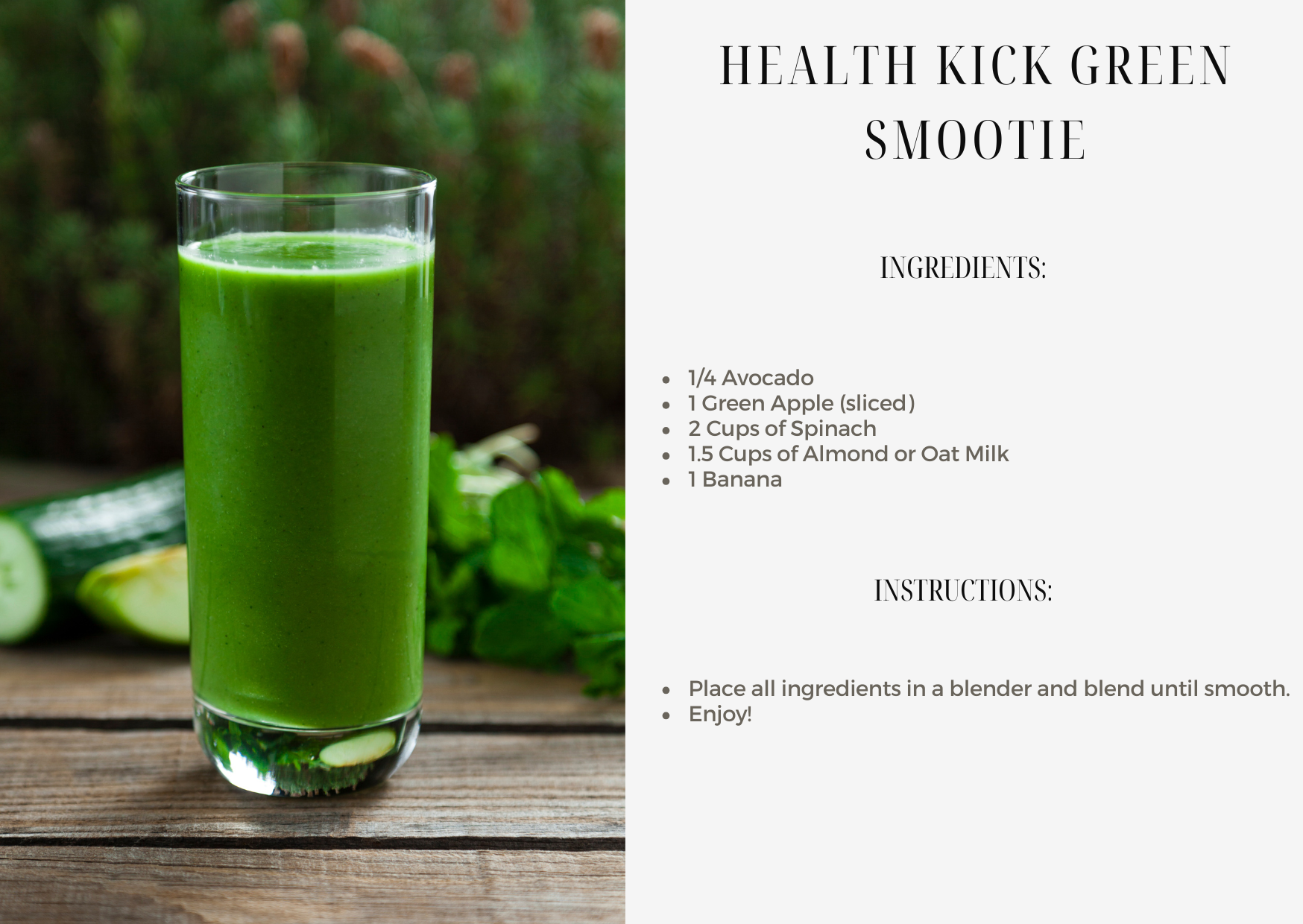 Health Kick Green Smoothie