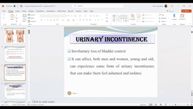 Urinary Incotinence