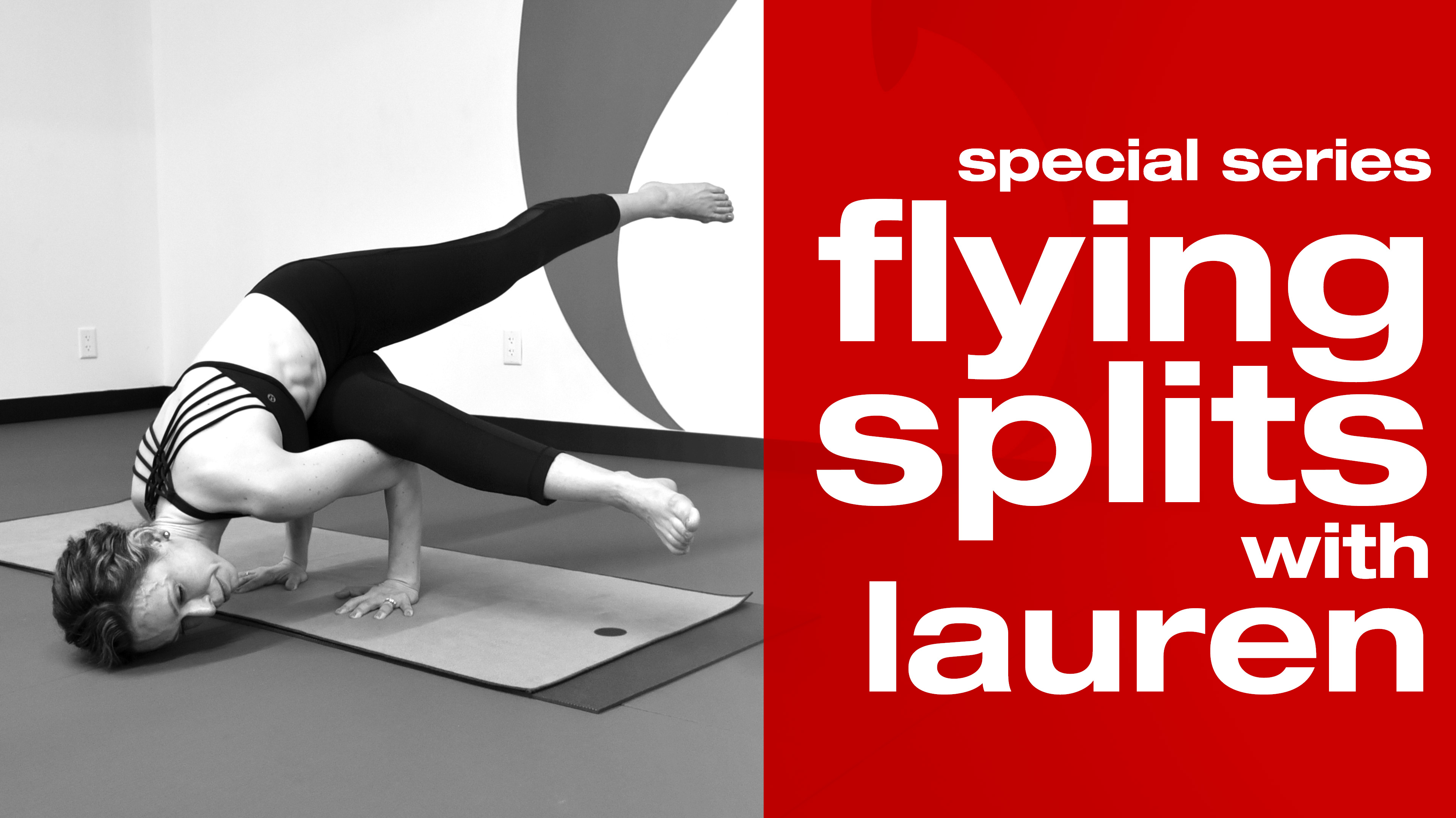 Flying splits with Lauren