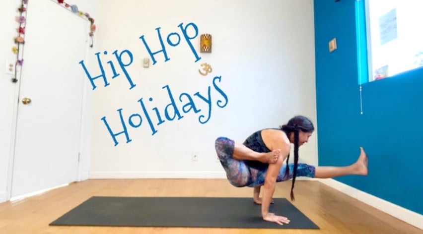 Hip Hop Holidays (Level Two/Three - Moderate Challenge Yoga) [1:22]
