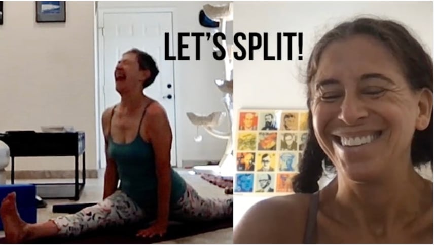Level One/Two Live with Deb - Splitting Up (Moderate Challenge Yoga) [1:05]
