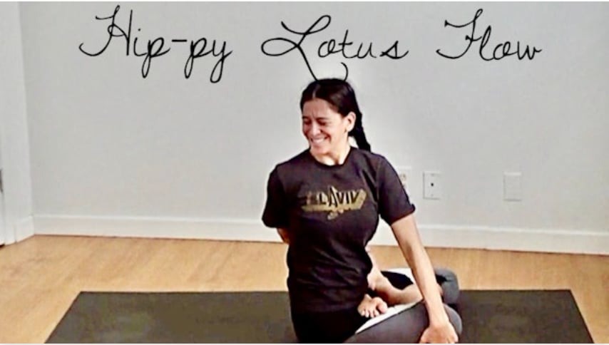 Hip-py Lotus Flow (Level Two/Three - Moderate Challenge Yoga) [1:23]
