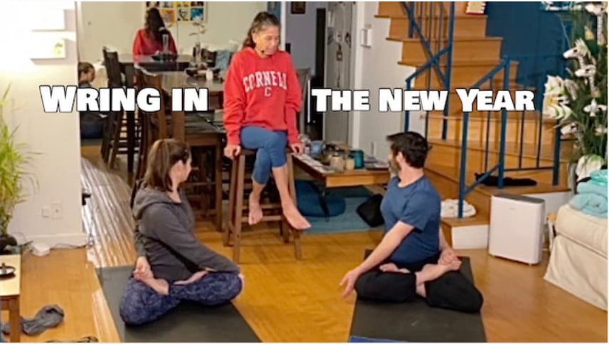 Level Two/Three Live with Melissa & Ross - Wring In the New Year (Moderate Challenge Yoga) [1:29]