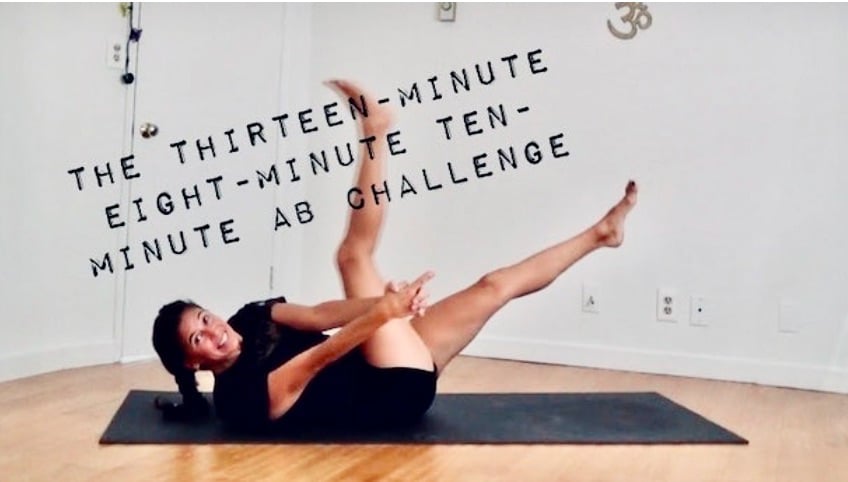 The Thirteen-Minute Eight-Minute "Ten-Minute" Ab Challenge (All Levels - Challenging Yoga) [13:51]