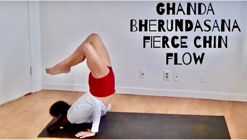 Ganda Bherundasana Fierce Chin Flow (Level Two/Three - Challenging Yoga) [1:37]