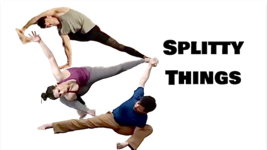 Level Two/Three Live with Melissa, Ross & Grant - Splitty Things (Moderate Challenge Yoga) [1:40]