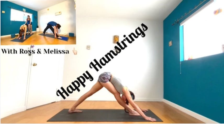 Happy Hamstrings - Live with Melissa & Ross (Level Two/Three - Moderate Challenge Yoga) [1:33]