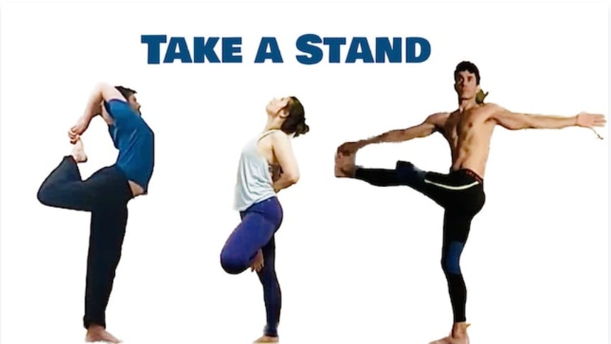 Level Two/Three Live with Ross, Melissa & Grant - Take a Stand (Moderate Challenge Yoga) [1:33]