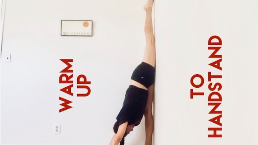 Warm Up to Handstands (Level One/Two - Moderate Challenge Yoga) [1:04]
