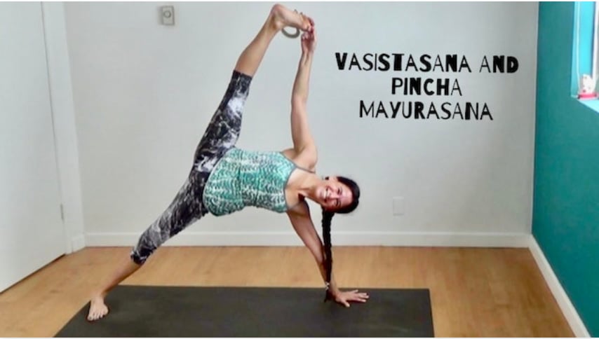 Vasistasana and Pincha Mayurasana (Level Two/Three - Moderate Challenge Yoga) [1:23]