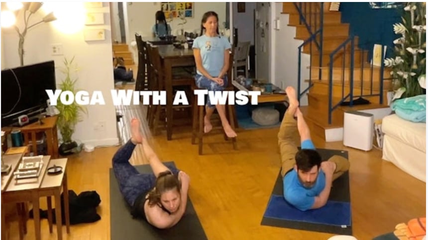 Level Two/Three Live with Melissa & Ross - Yoga With A Twist (Moderate Challenge Yoga) [1:31]