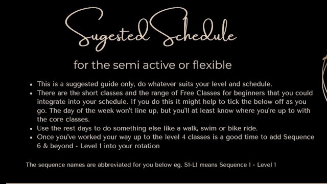 Schedule 2 - For the semi active or flexible