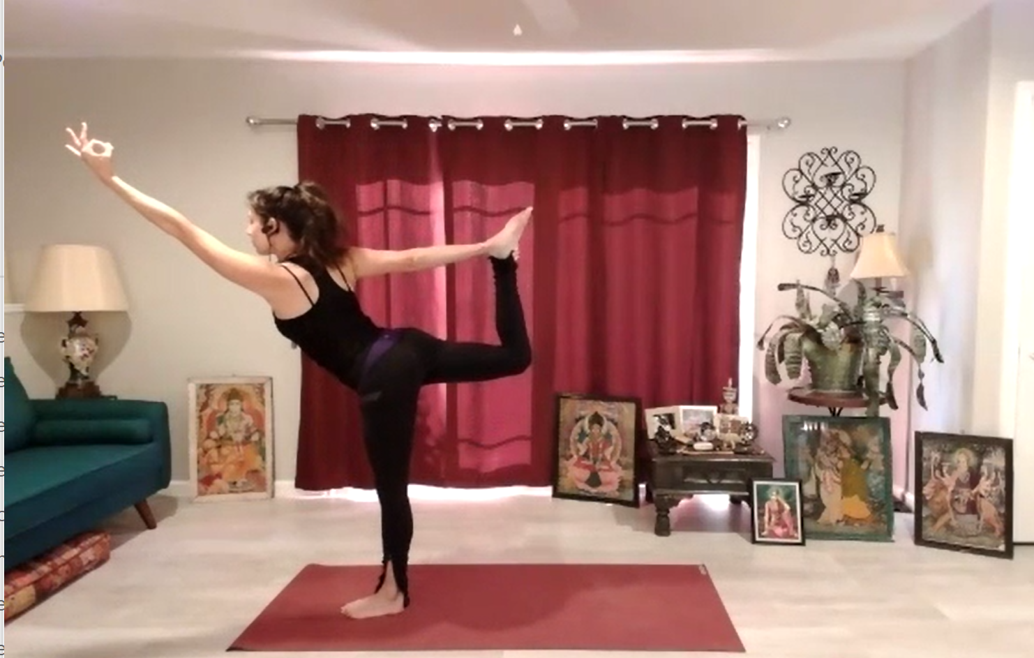 Let us live our life in radical amazement (Dancer Pose)