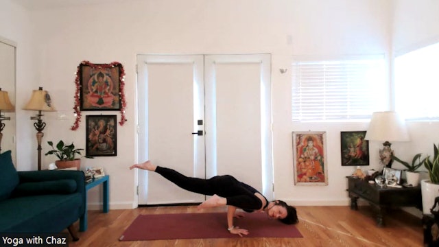 Create space for new blessings in your life (FLYING HALF SPLITS)