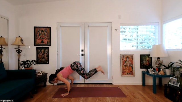 Face the monster (CHATURANGA FROM LYING DOWN)