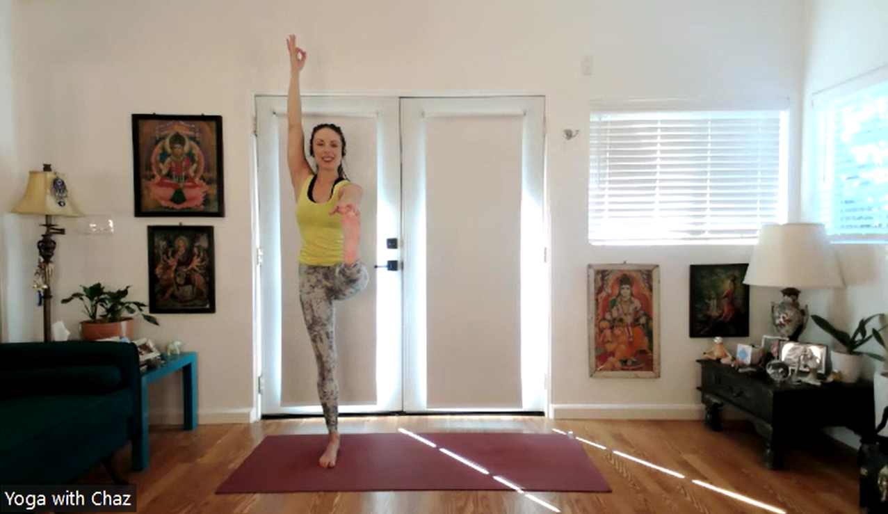 More being, less thinking (EXTENDED HAND-TO-BIG-TOE POSE)