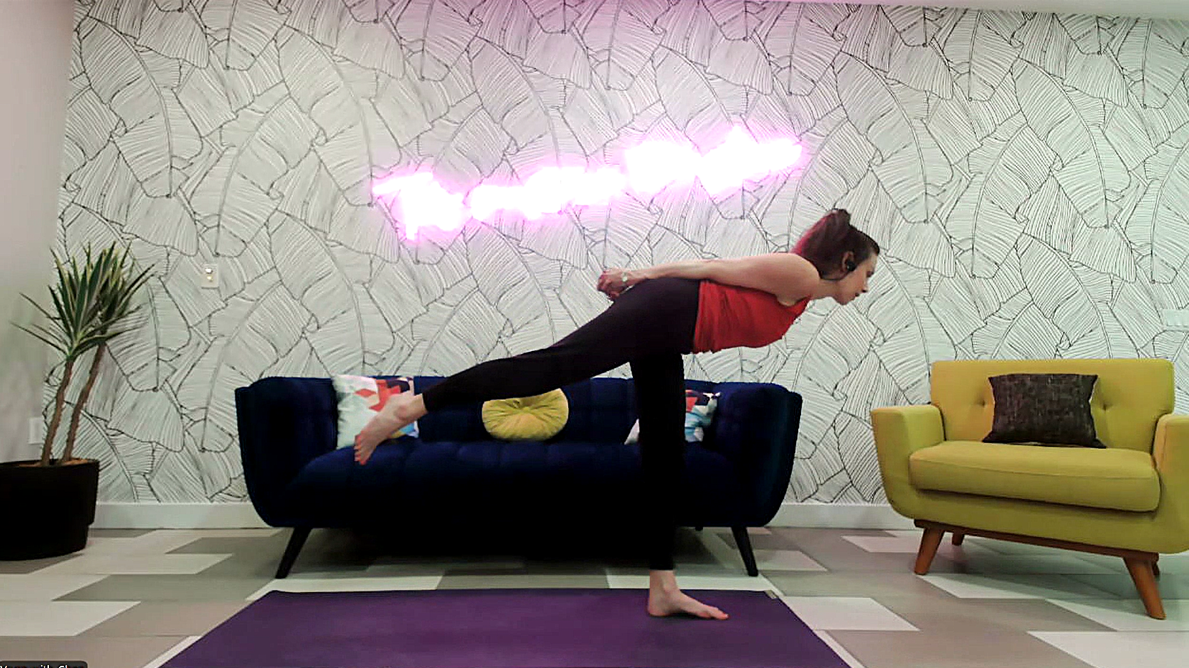 Forward Motion (WARRIOR III WITH INTERLACED HANDS; 75 min Fun Flow)