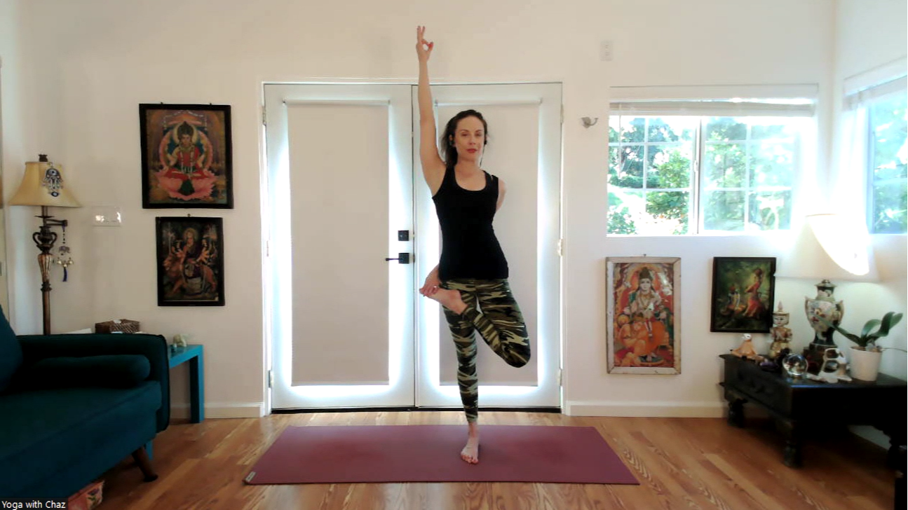 Hold onto something good! (Half-Bound Lotus in Tree Pose)
