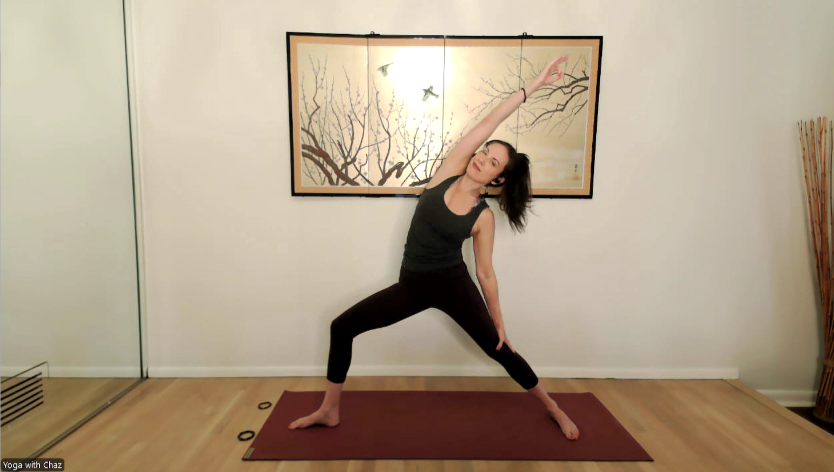 "The truth speaks from a peaceful place." (My daily yoga routine)