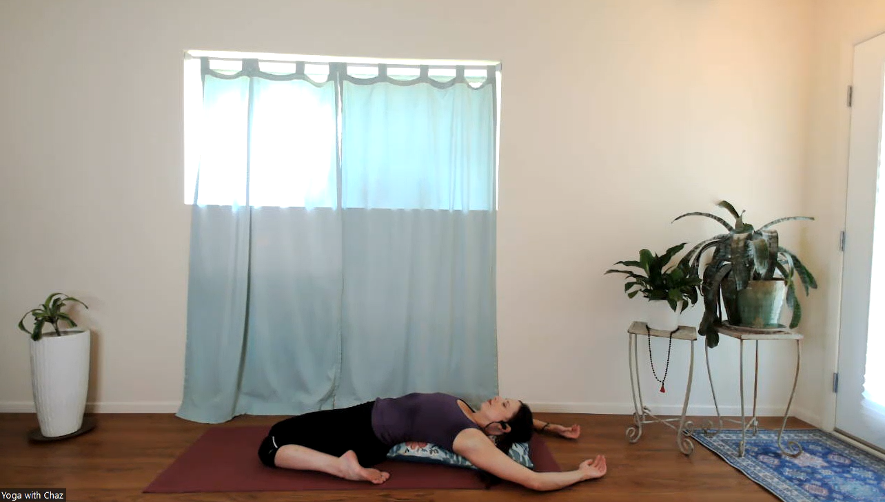 Don't live the same year 75 times and call it a life (RECLINING HERO'S POSE)