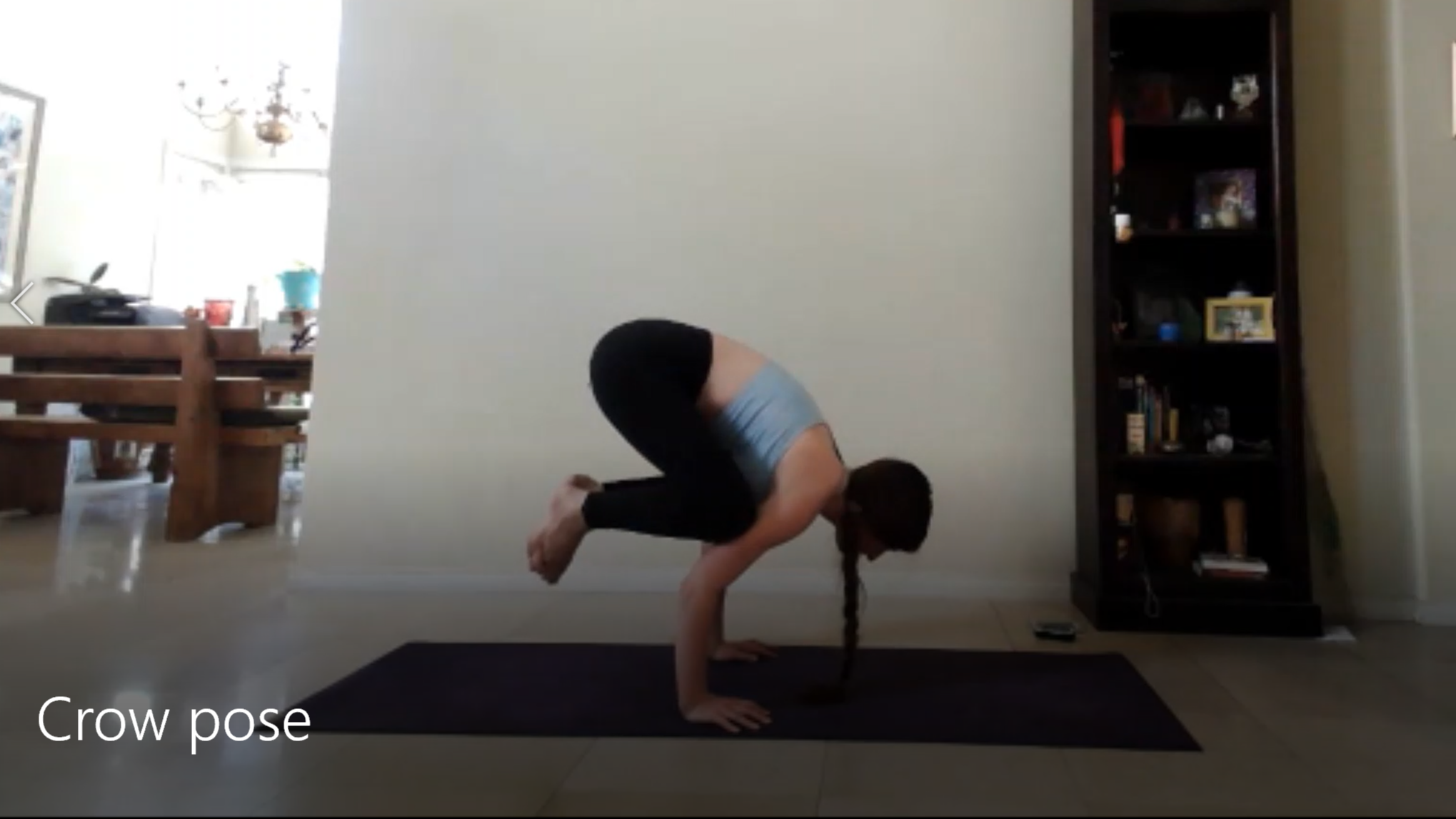Crow pose