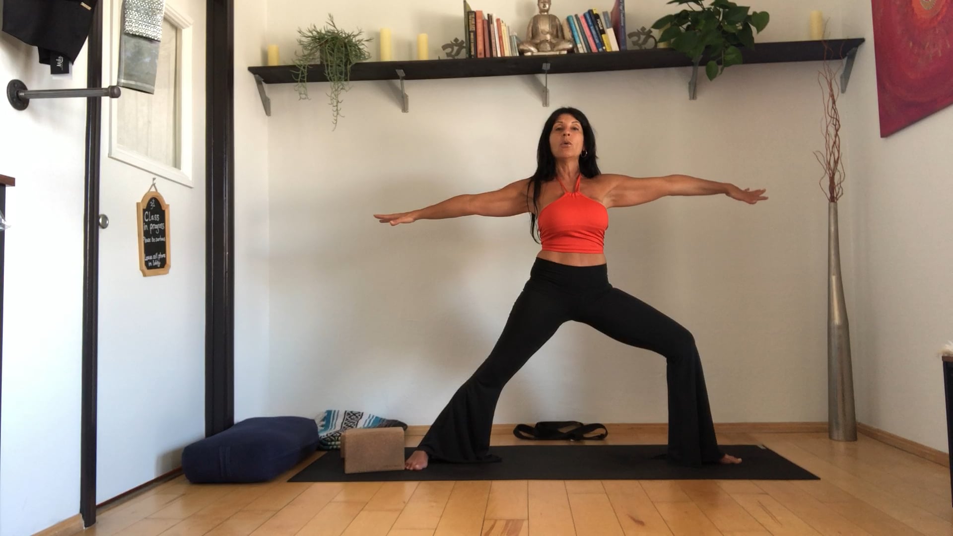 Workshop 5 pt. 2, Energy, Ext. W2, Low Pushup, Sun A, Triangle, Head to Knee