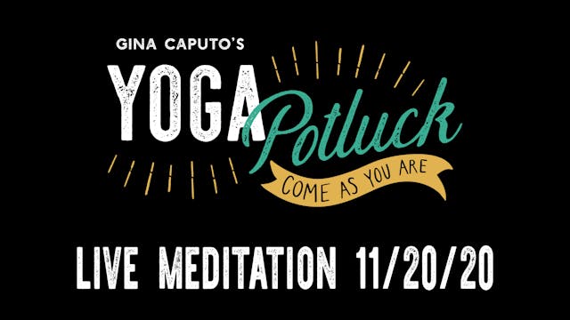 Live Meditation 11/20/20