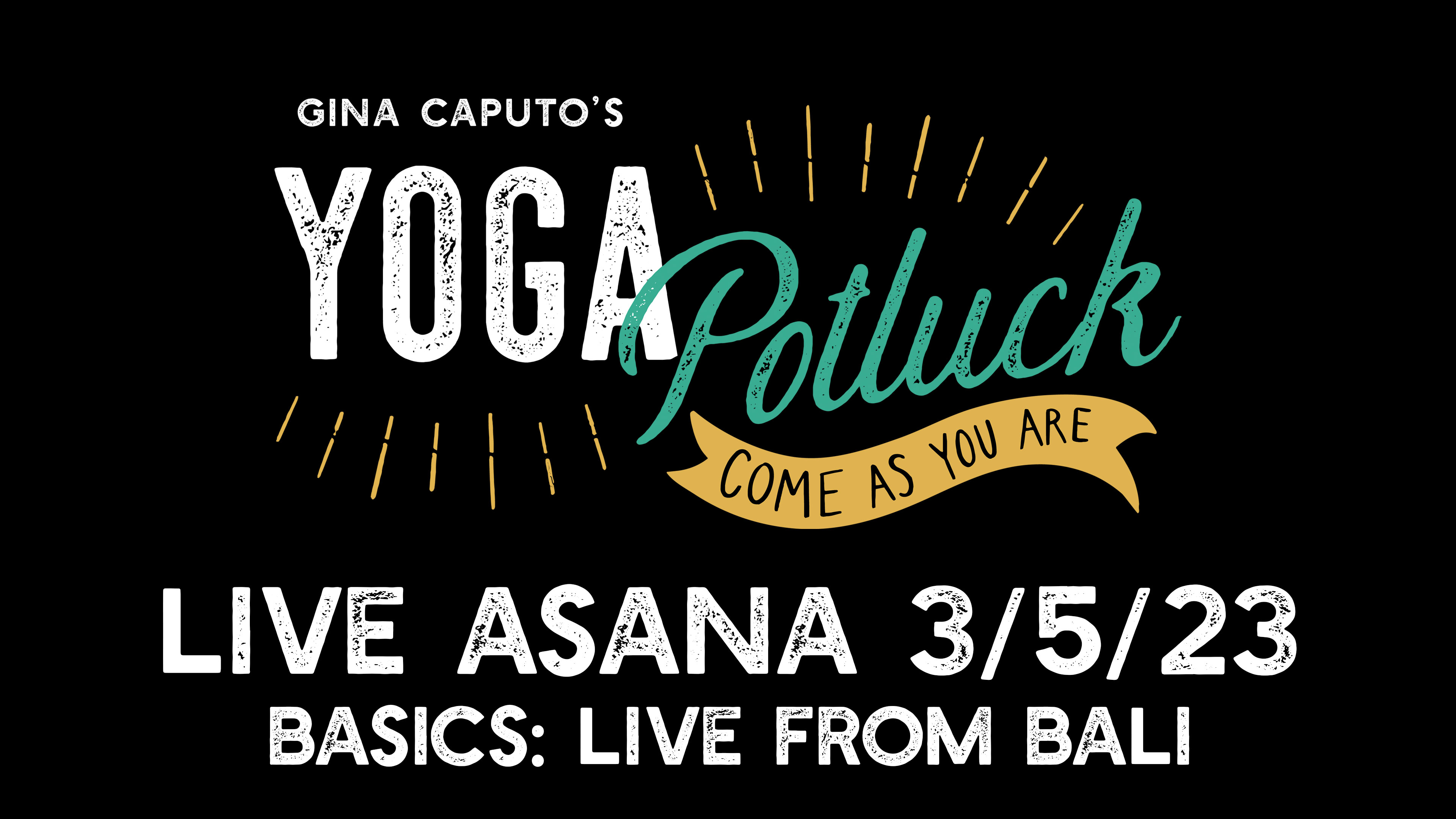 Live Asana: Basics Live From Bali 3/5/23