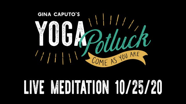 Live Meditation 10/25/20