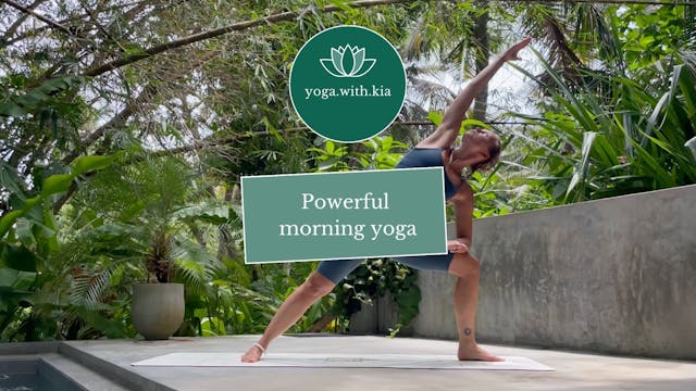 Powerful morning yoga