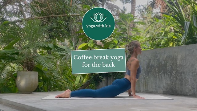 Coffee break yoga for the back
