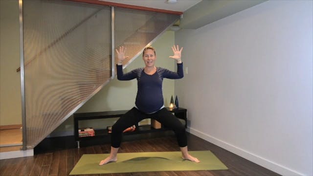 Prenatal Yoga Leg Strengthening  13 min