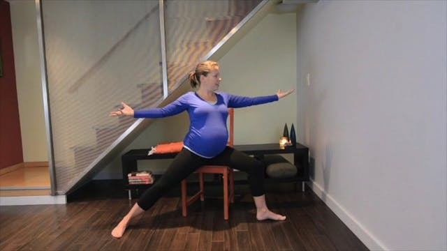 Prenatal Yoga Chair Practice 10 min.