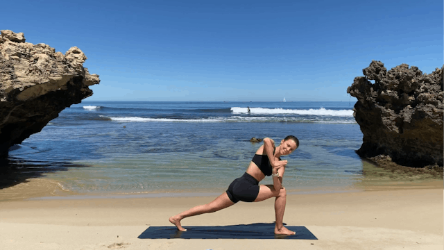 20 min hip opening, lower back releas...
