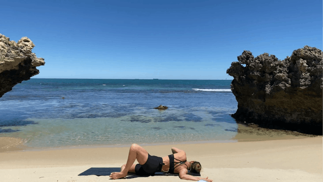 20 min chest, upper back + heart open...