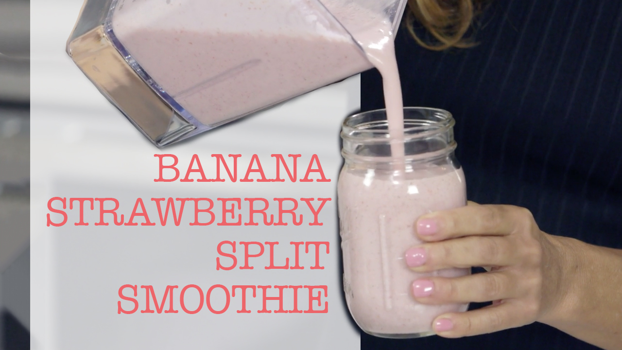 Banana Strawberry Split Smoothie