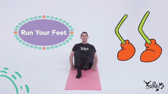 Run Your Feet (Boat Pose)