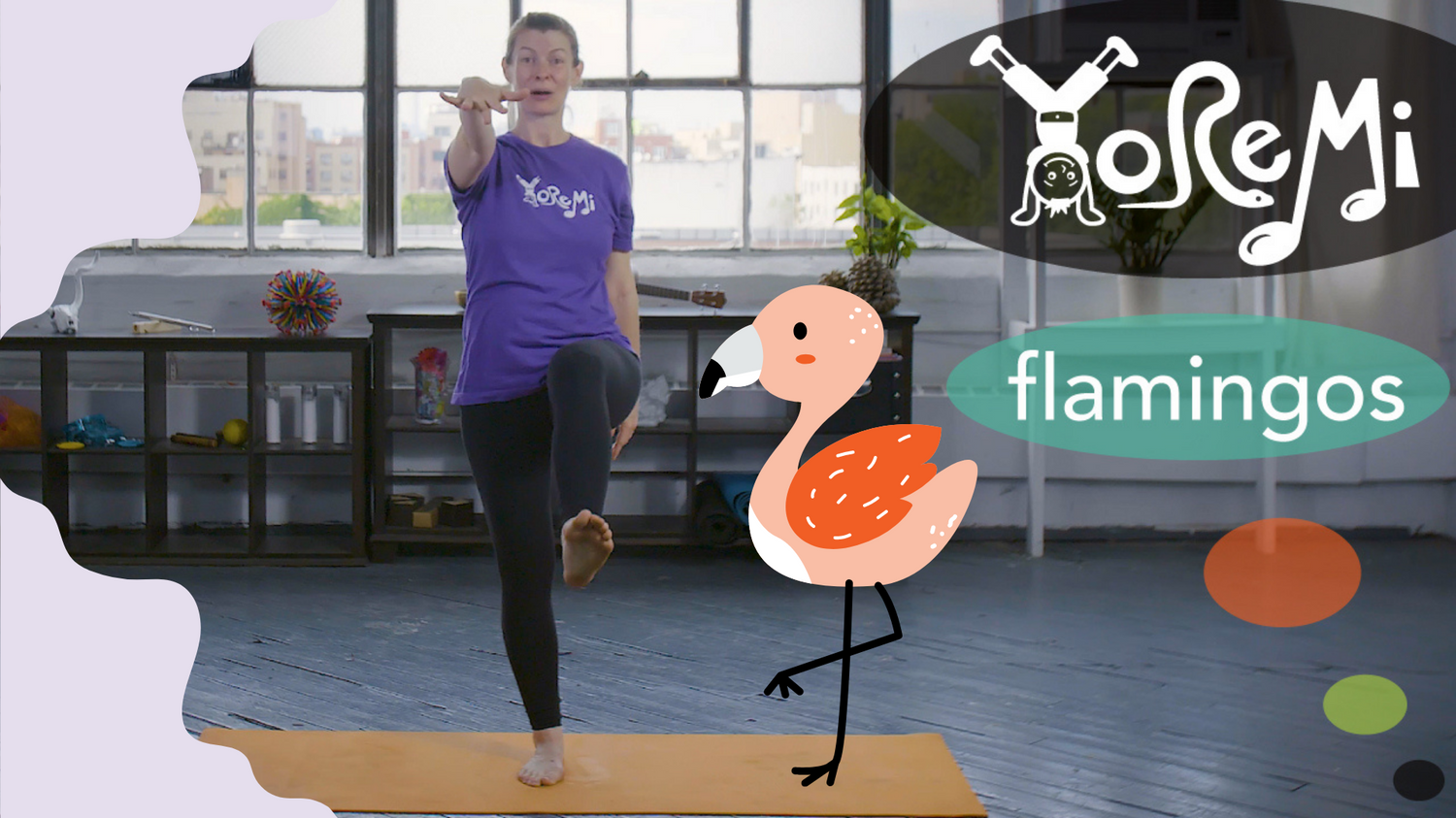 Flamingos (Crane Pose)