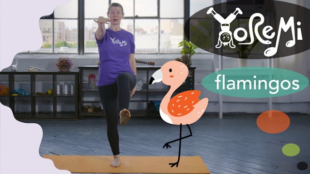 Flamingos (Crane Pose)