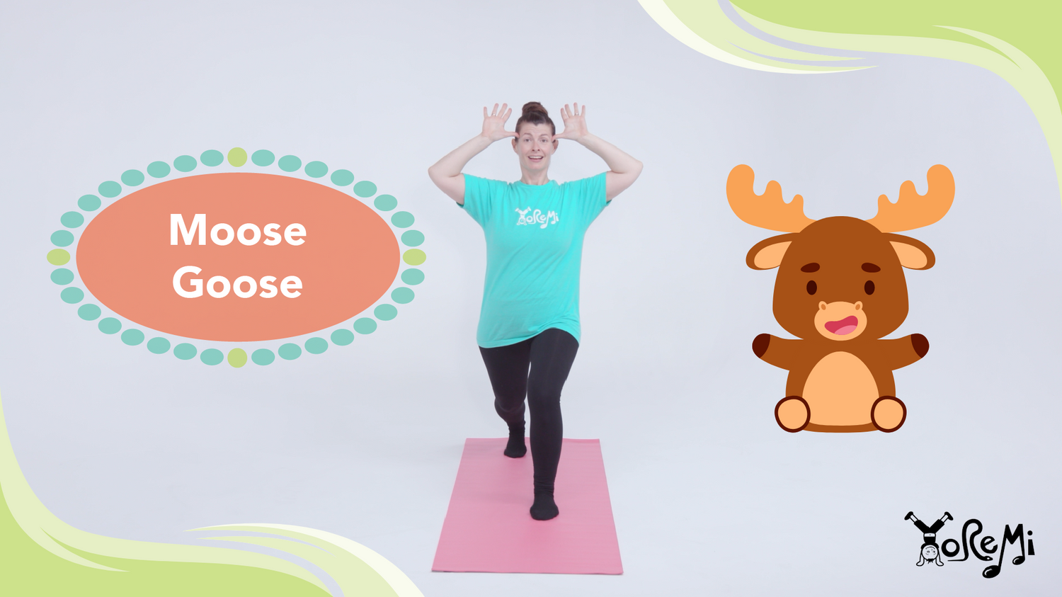 Moose Goose (High Lunge & Warrior 3 Pose)