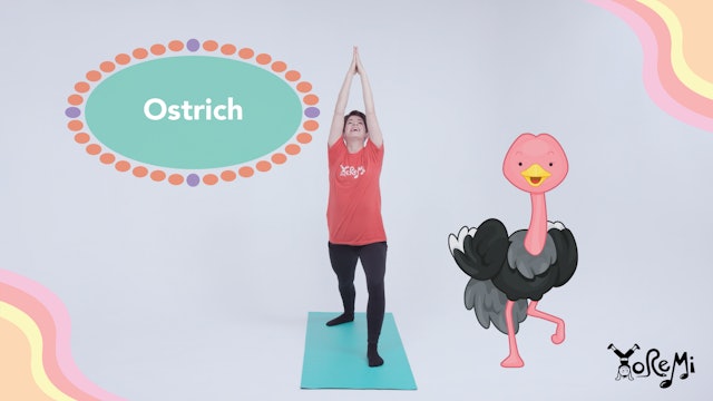 Ostrich (Humble Warrior Pose)