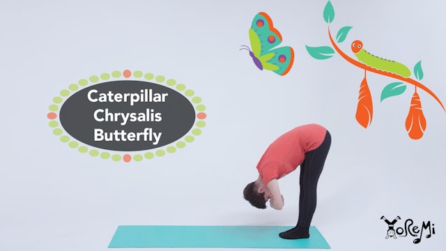 Caterpillar, Chrysalis, Butterfly (Kids Yoga Flow)