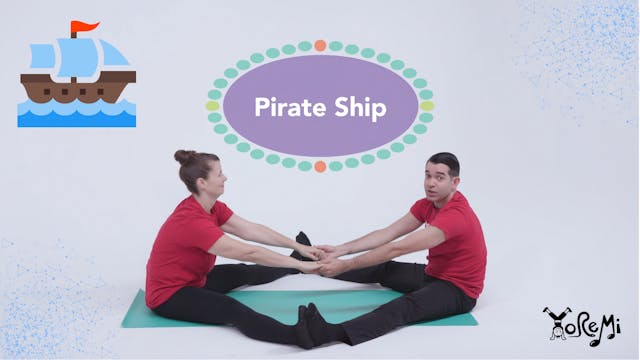 Pirate Ship (Wide-Legged Forward Fold) 