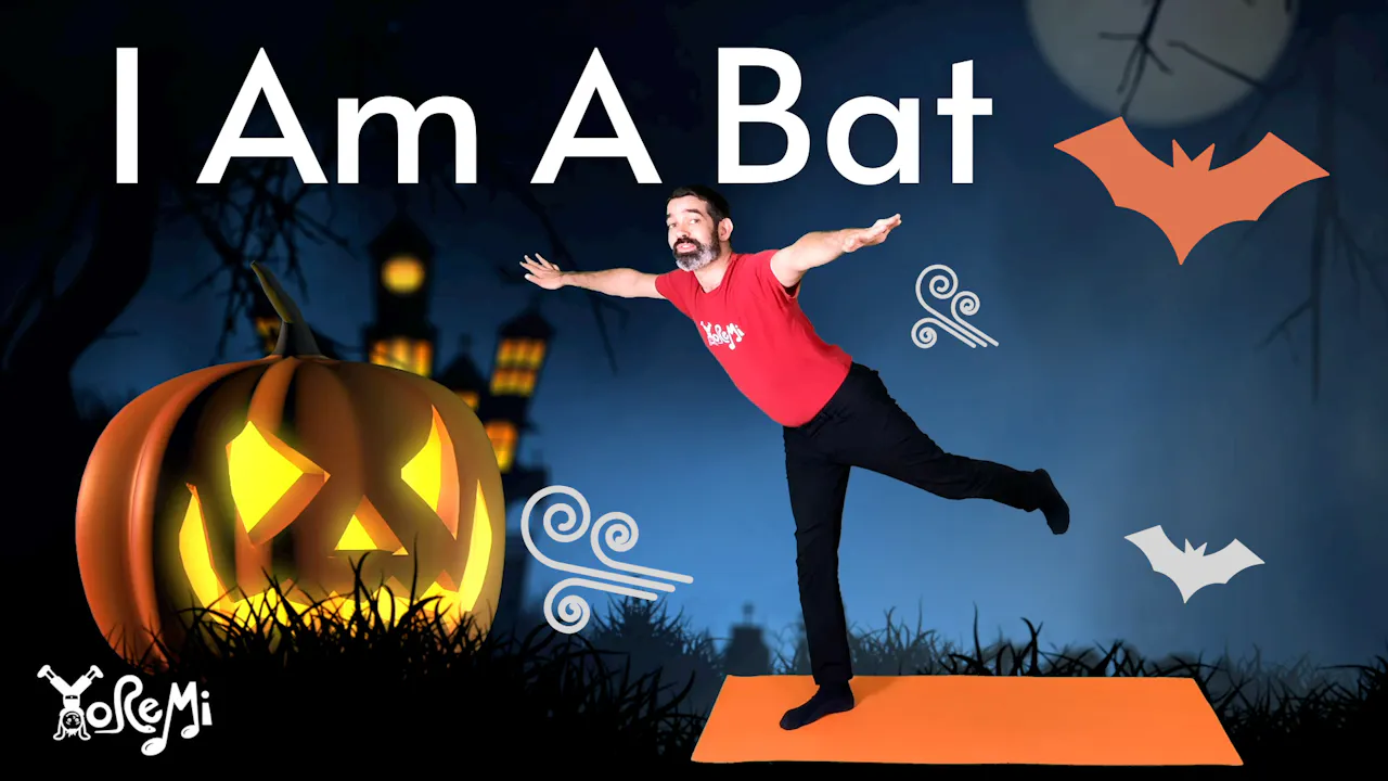 I Am A Bat (Warrior Three Pose and Forward Fold) - Activities - Yo Re Mi