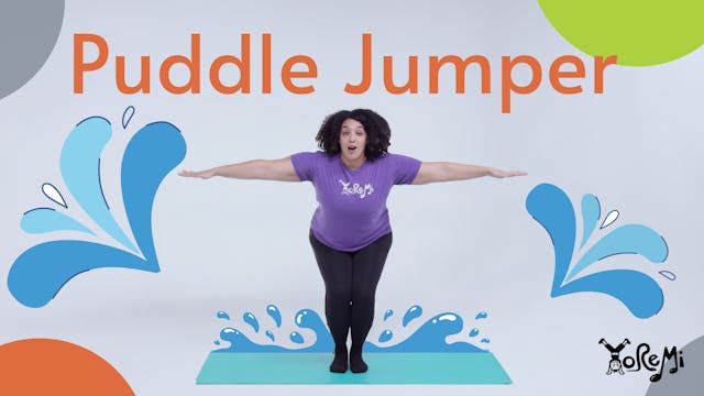 Puddle Jumper (Chair Pose & Toe Balance)