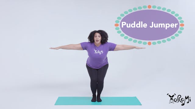 Puddle Jumper (Chair Pose & Toe Balance)